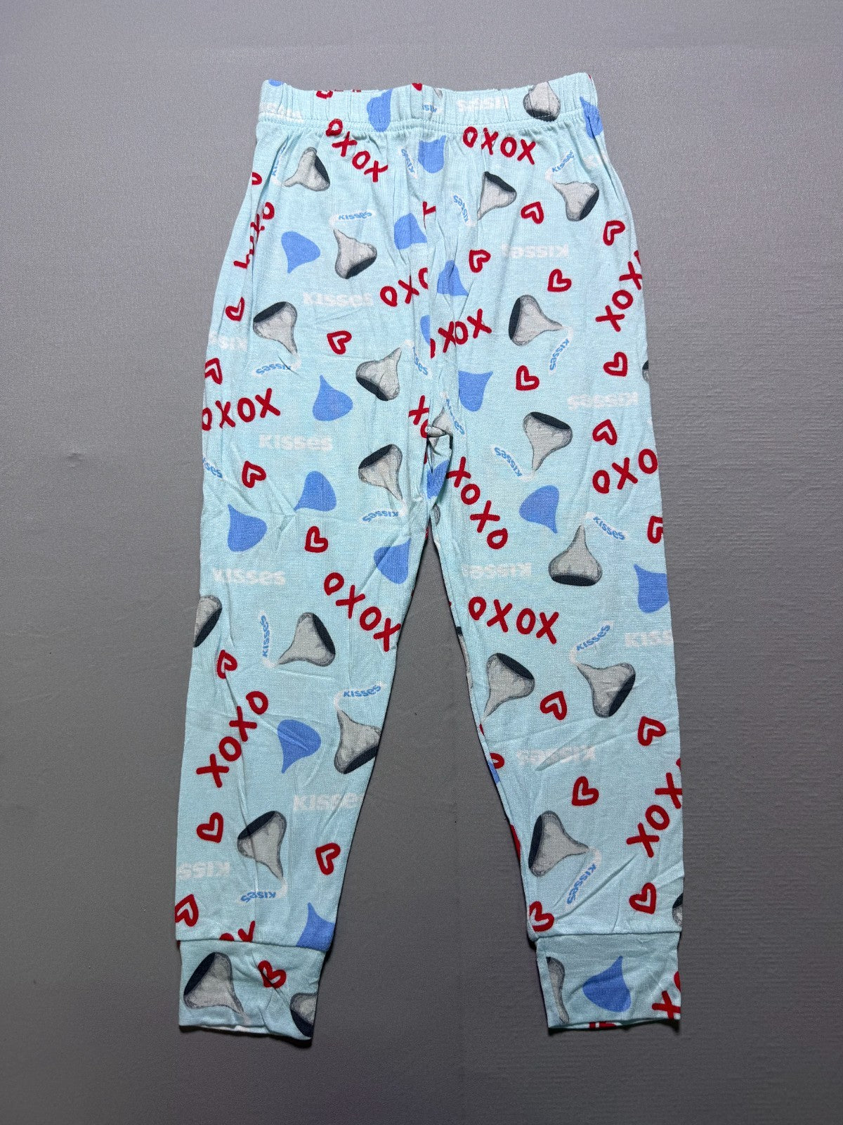 NWOT Hershey's Kisses Character Valentines Adorable 2-Piece Pajamas Kids 4 Blue