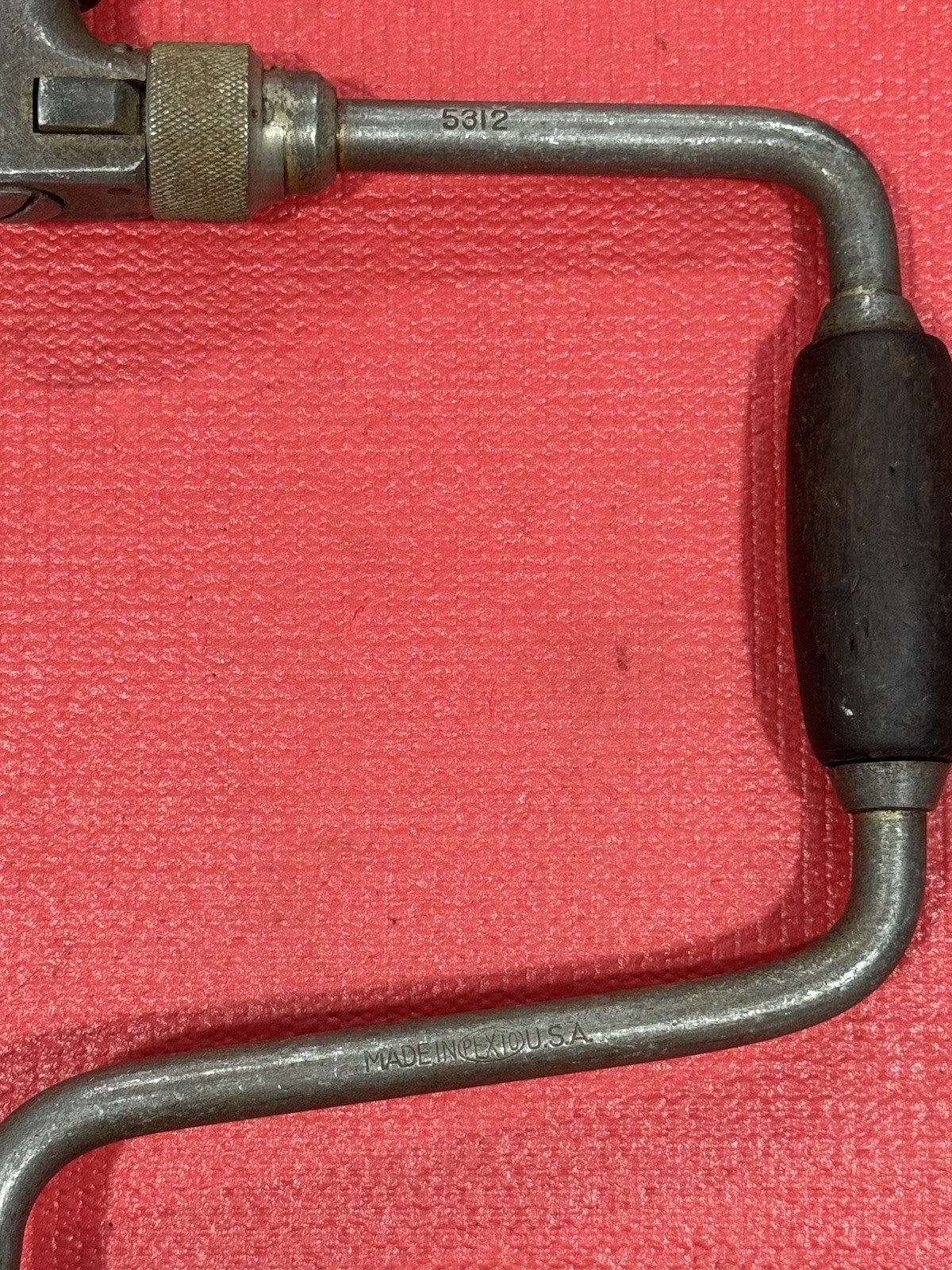VINTAGE PEXTO NO 5312 RATCHETING BIT BRACE DRILL AUGER HAND DRILL MADE IN USA