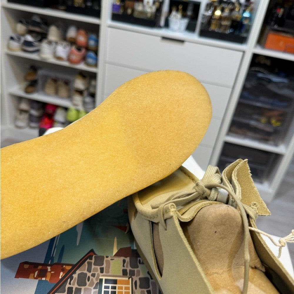 Clarks Brixham Beige Suede Loafers