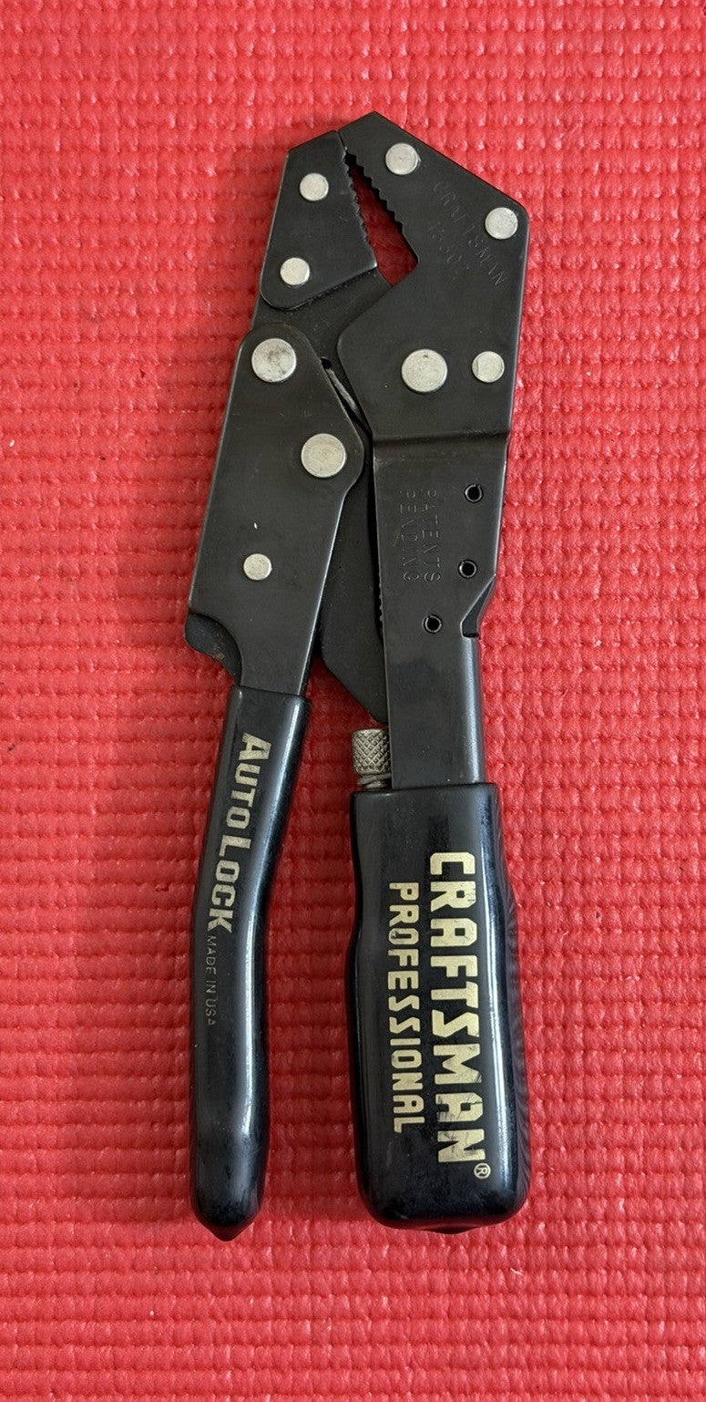 Vintage Craftsman Professional 45307 Auto Lock Pliers Made in USA  Excellent!!!