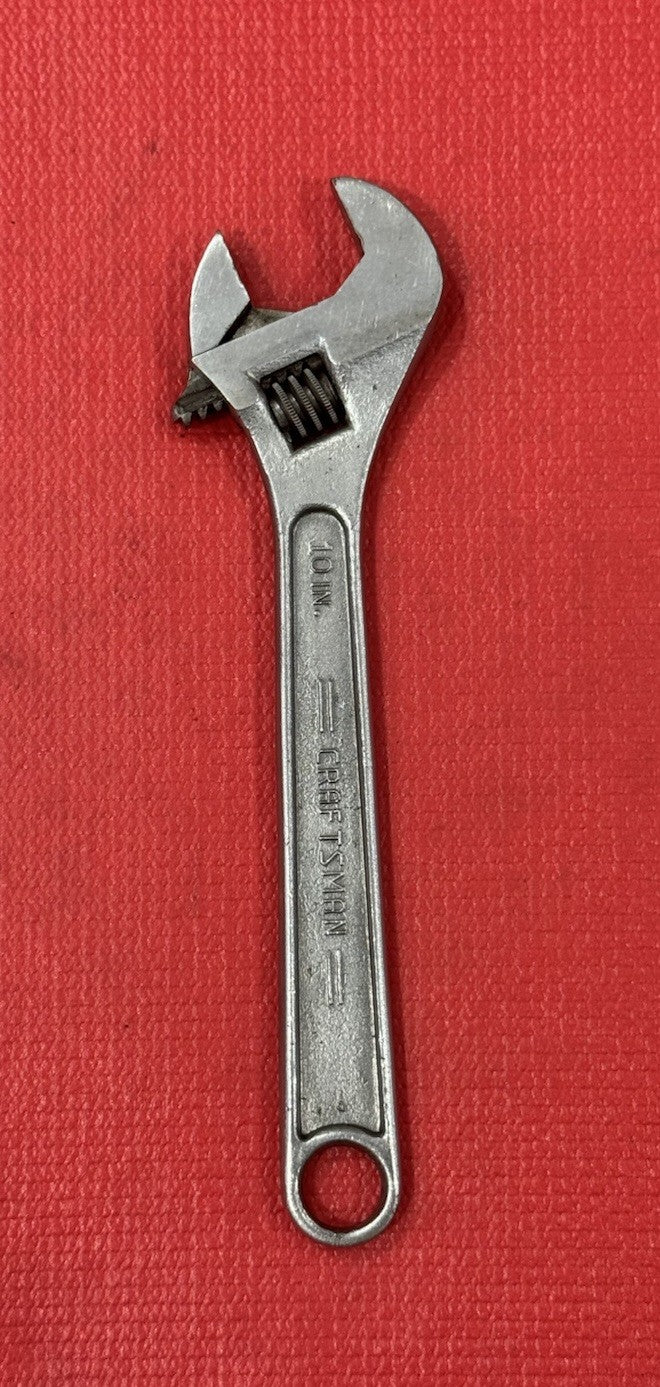 VINTAGE CRAFTSMAN 44604 10" 250MM ADJUSTABLE WRENCH/Crescent Wrench  Made In USA