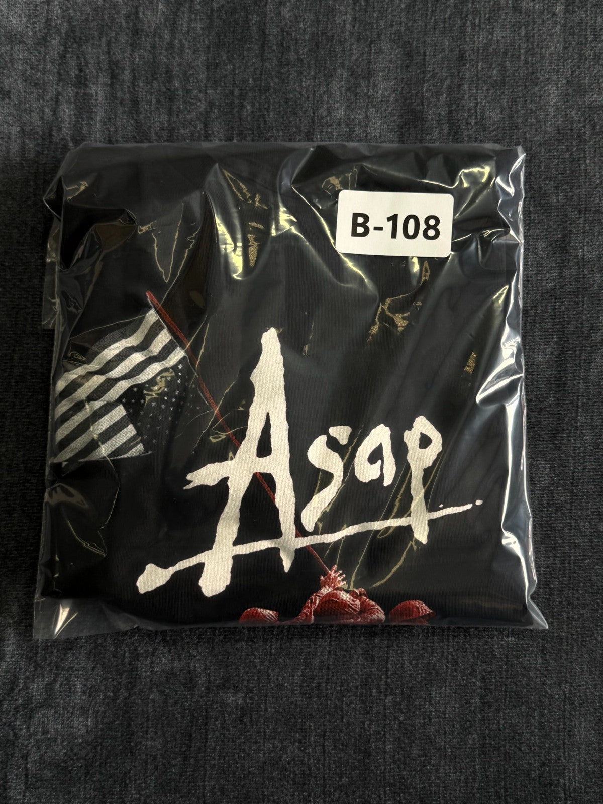 NWOT Asap Rocky 2012 Tour T-Shirt Men's Small Black Short Sleeve Pullover Summer