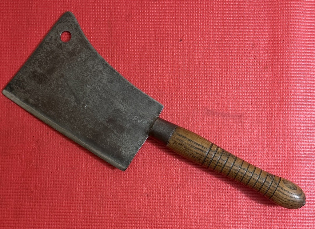 Antique Cast Steel WM. Beatty & Son Meat Cleaver 8" Blade Chester PA.