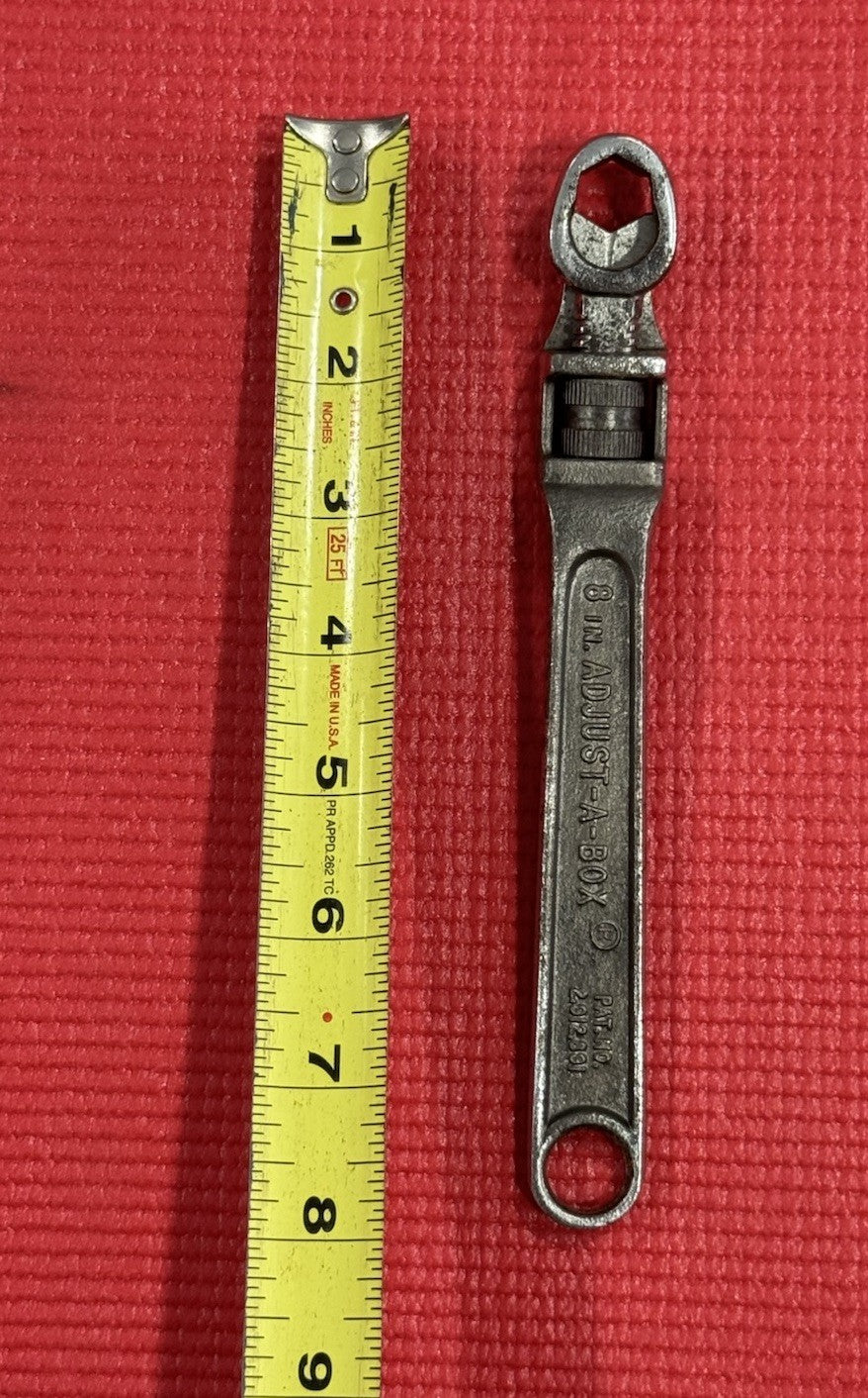 Vintage Adjust-A-Box Adjustable Hex Wrench 8” Forged Alloy Steel Made in USA