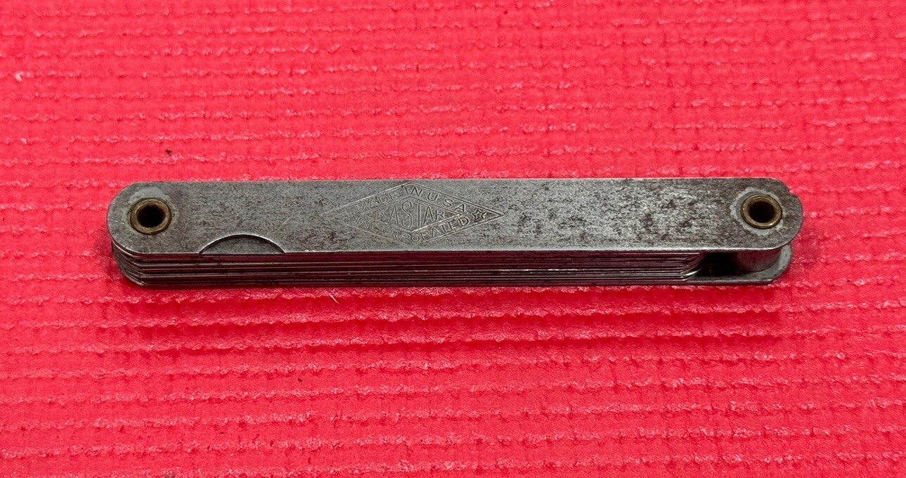 Vintage Kastar Tools Spark Plug Feeler Gauge Made in USA