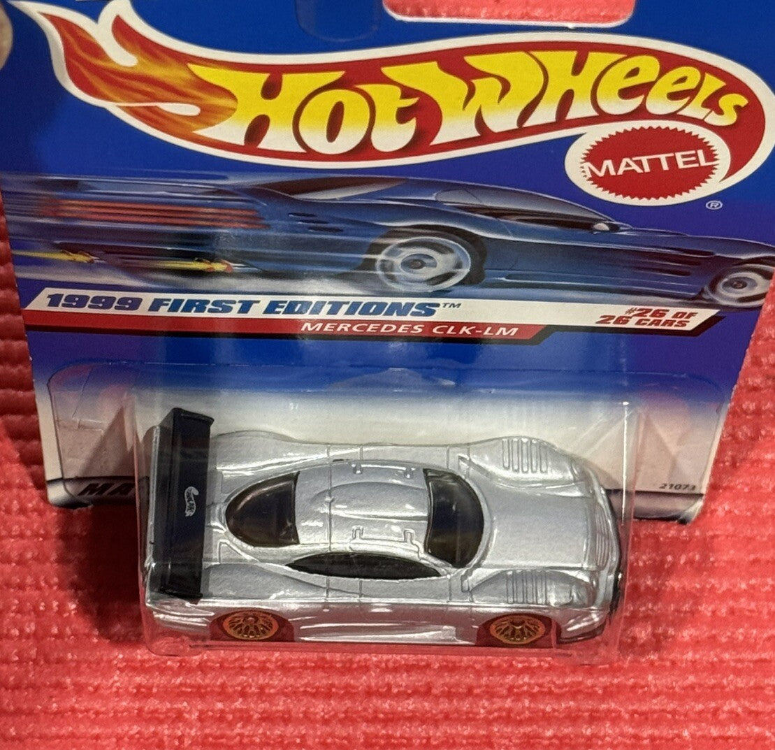 NEW Hot Wheels 1999 FIRST EDITIONS SILVER MERCEDES CLK-LM #926