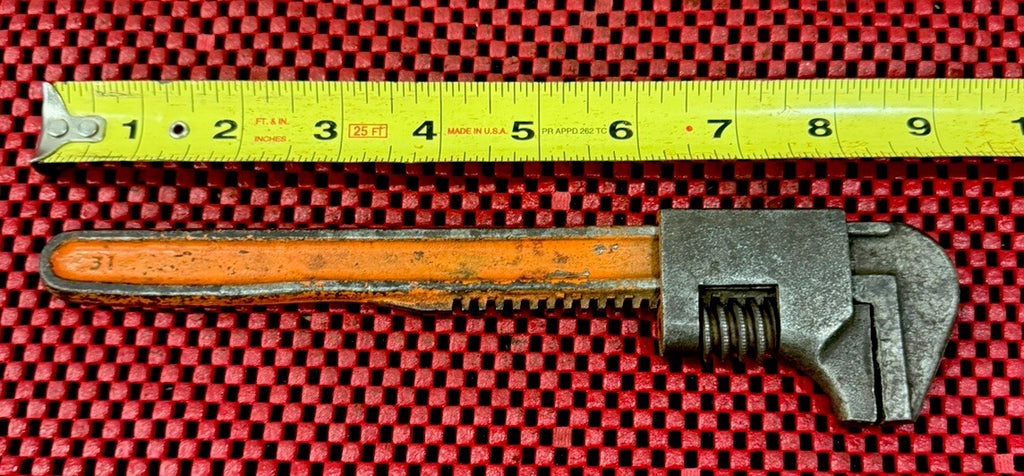 Vintage 9 AUTO 31 Adjustable Monkey Wrench Made in USA