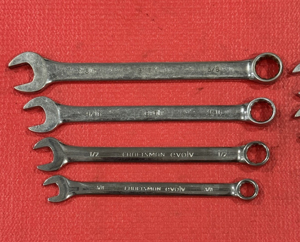 Craftsman evolv Combination Wrench 12 Points Metric & SAE Lot of 7