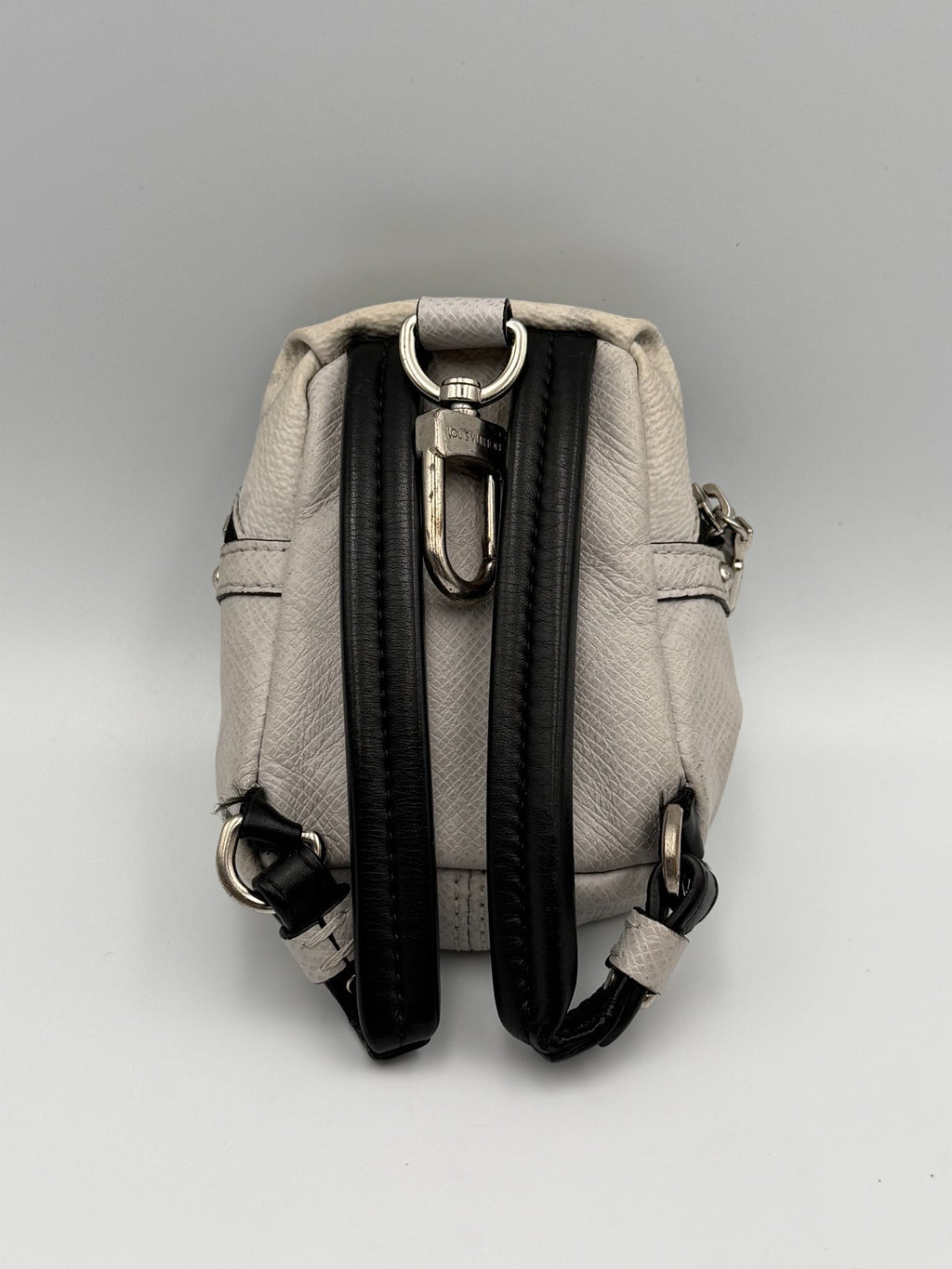 Louis Vuitton Taigarama Discovery Backpack Bag Charm White Key Holder M69318