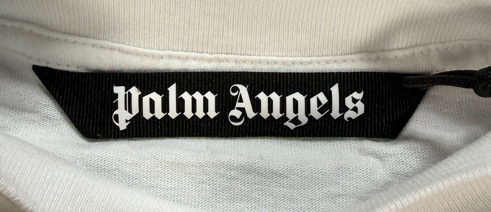 Palm Angels Sprayed London Logo Print T-Shirt Men's XS White Short Sleeve Casual
