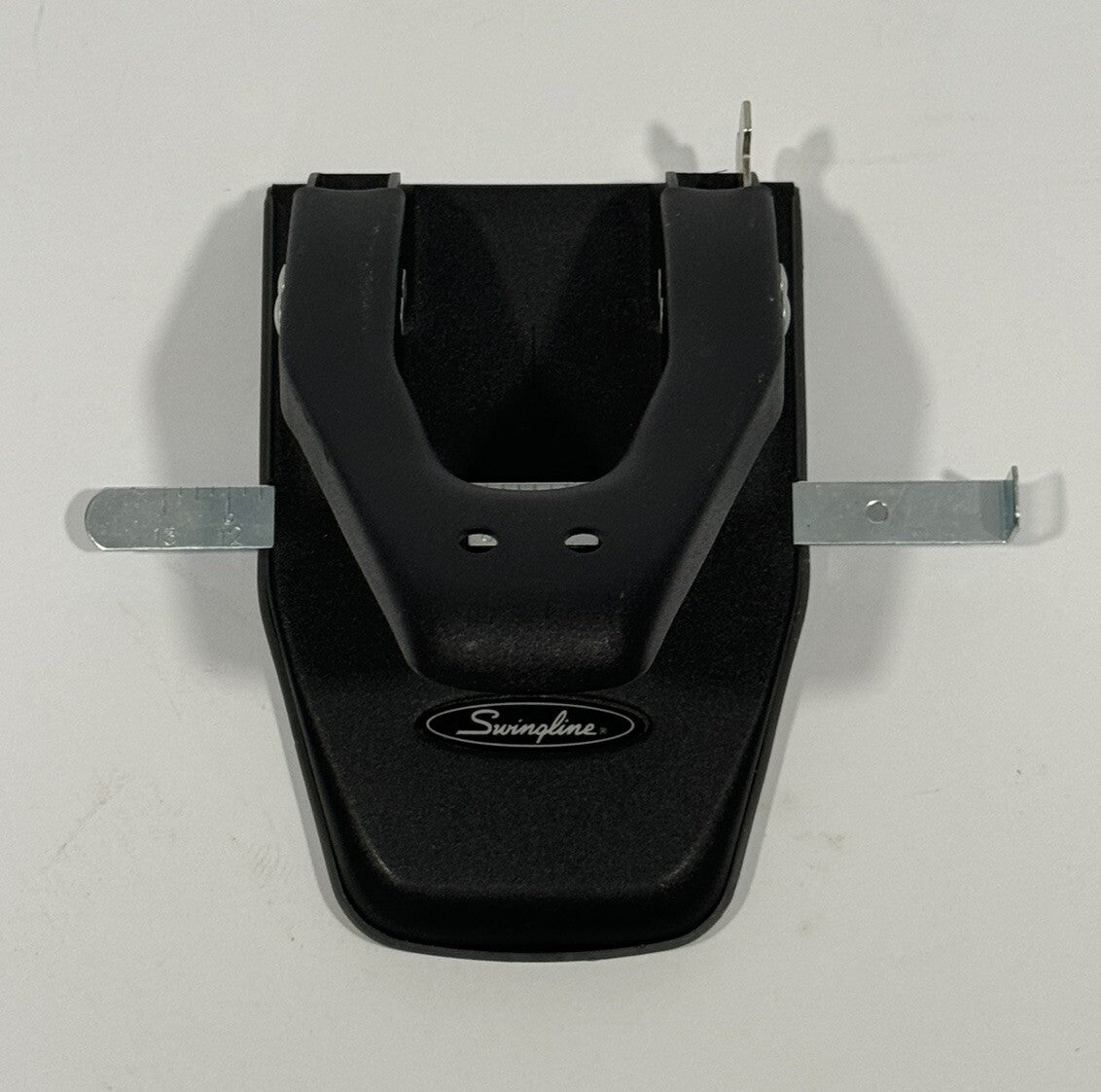 Swingline Acco Model 74045/50 BLACK Paper 2 Hole Metal Punch w/ Paper Guide