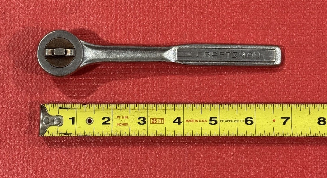 Vintage Craftsman - V- series 3/8" drive Ratchet Thumb Wheel Pat. 3467231 USA