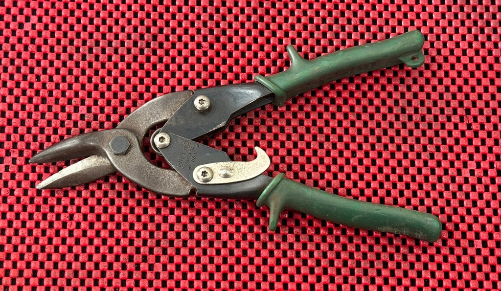 Ridgid 831-476 Tin Snips Cut Right & Straight With Green Handle Made in USA S3