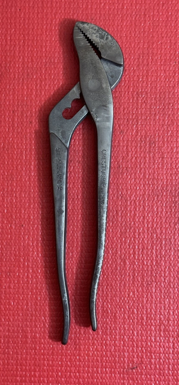 CRESCENT TOOL CRESTOGRIP P-210 Pliers Water Pump Tongue & Groove JAMESTOWN USA