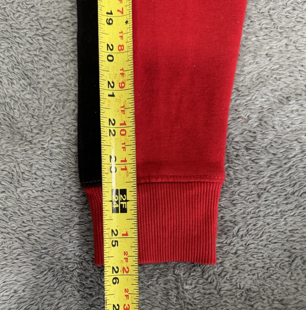 JORDAN CRAIG Hoodie Full Zip Jacket With Pockets Red & Black Mens Size L Large