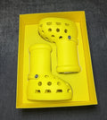 MSCHF X CROCS BIG YELLOW BOOTS CROCS SIZE 6 NEW WITH BOX