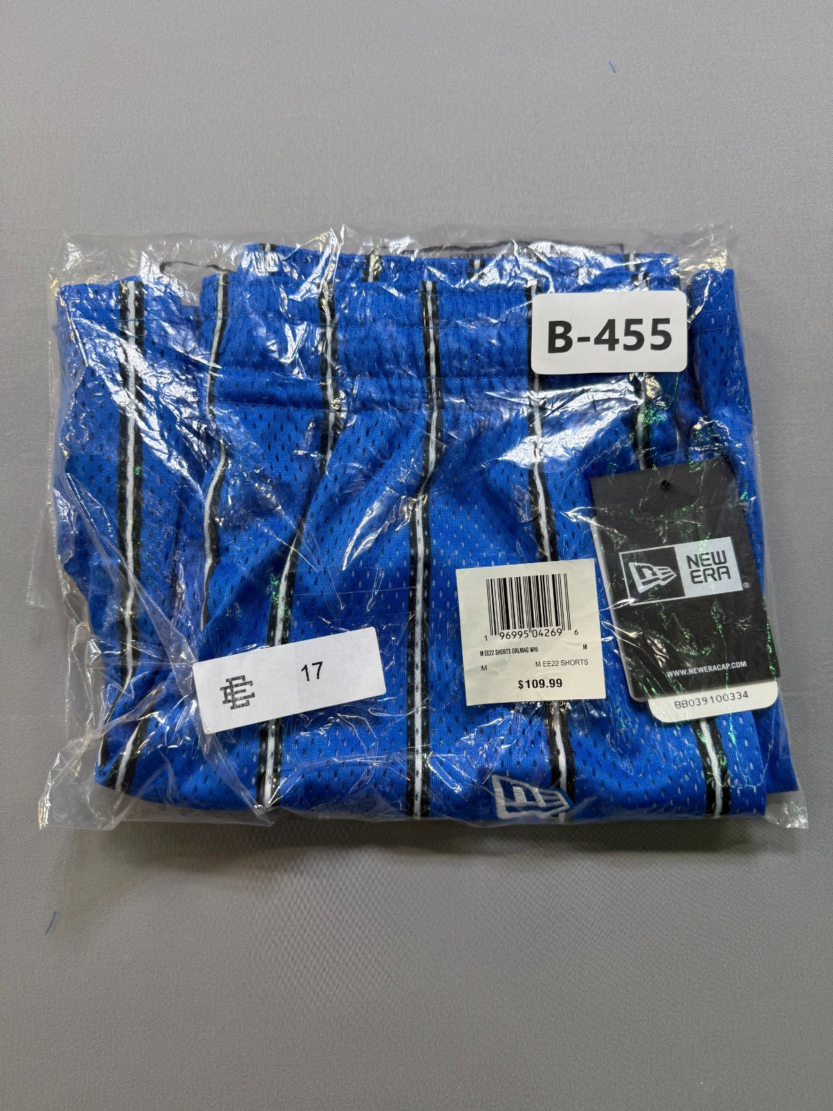 NWT New Era X NBA Eric Emanuel Orlando Magic Shorts Men's Medium Blue Athleisure