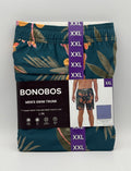 NWT Bonobos Swim Trunks Men 2XL Blue Tropical Print Drawstring Mesh Lined 7" in