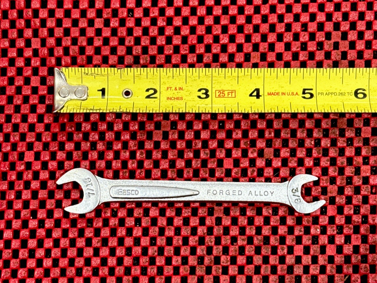 Vintage Easco Wrench 3/8" X 7/16" USA OPEN END WRENCH 61114 NOS MADE IN USA N5