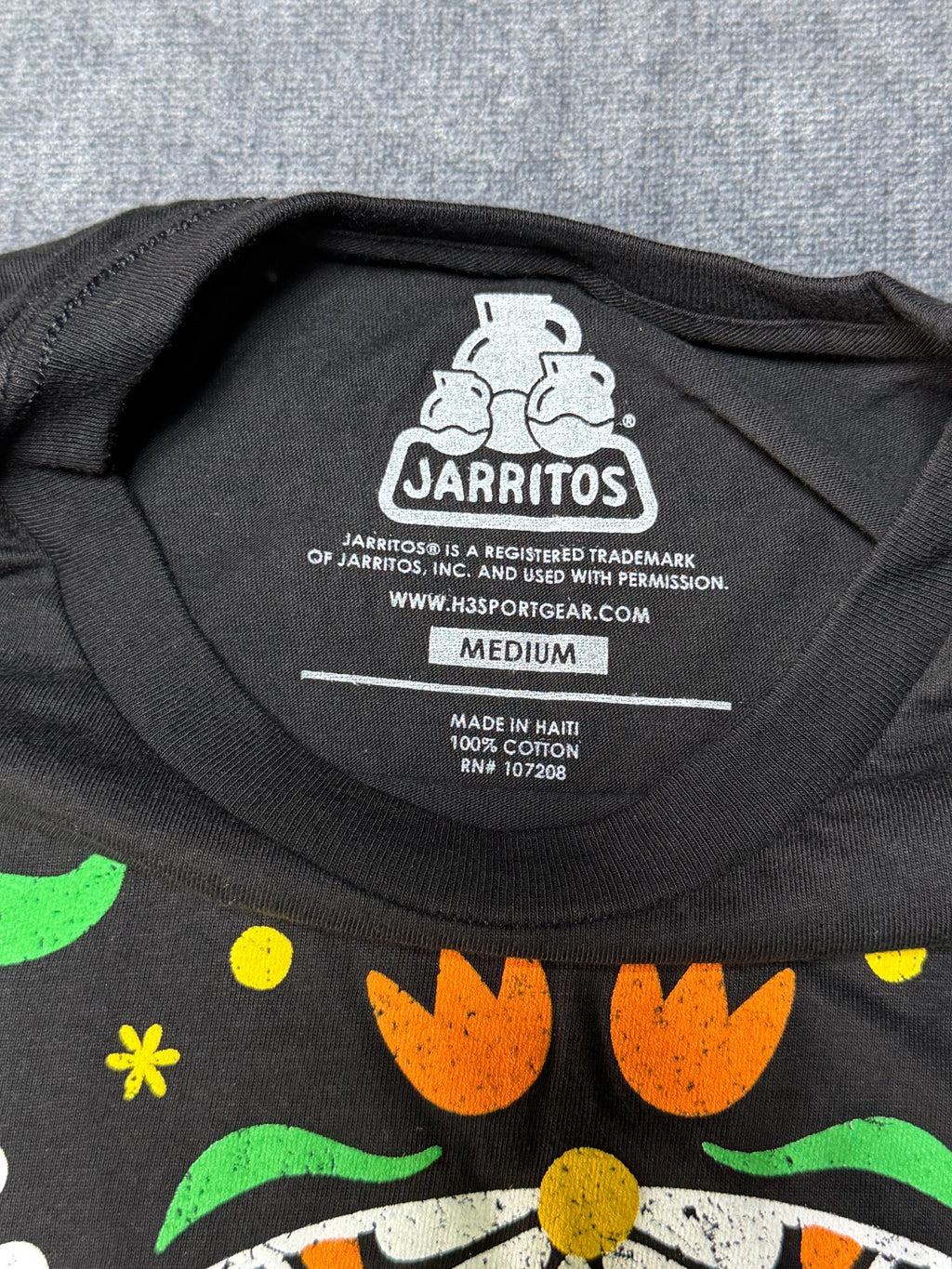 Jarritos Soda Mexican Soft Drink Graphic T-Shirt Men's Medium Black Short Sleeve