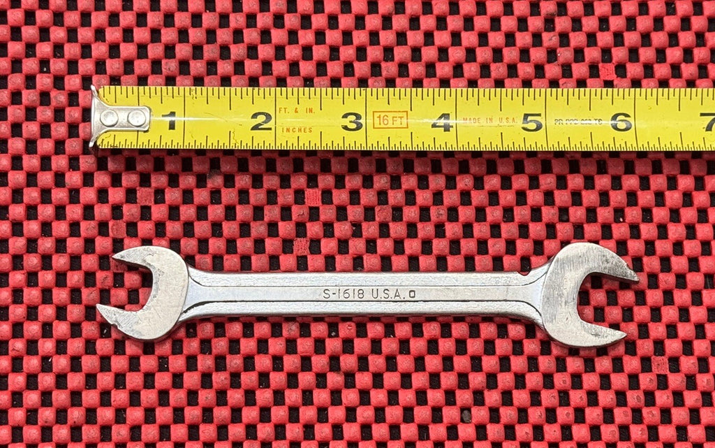 Blue-Point Supreme S1618 1/2"X9/16" SAE Open-End Wrench Made In USA N8