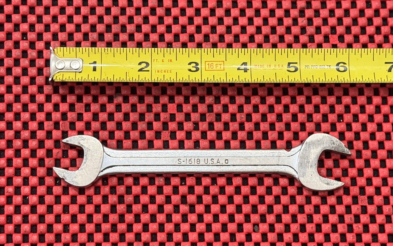 Blue-Point Supreme S1618 1/2"X9/16" SAE Open-End Wrench Made In USA N8