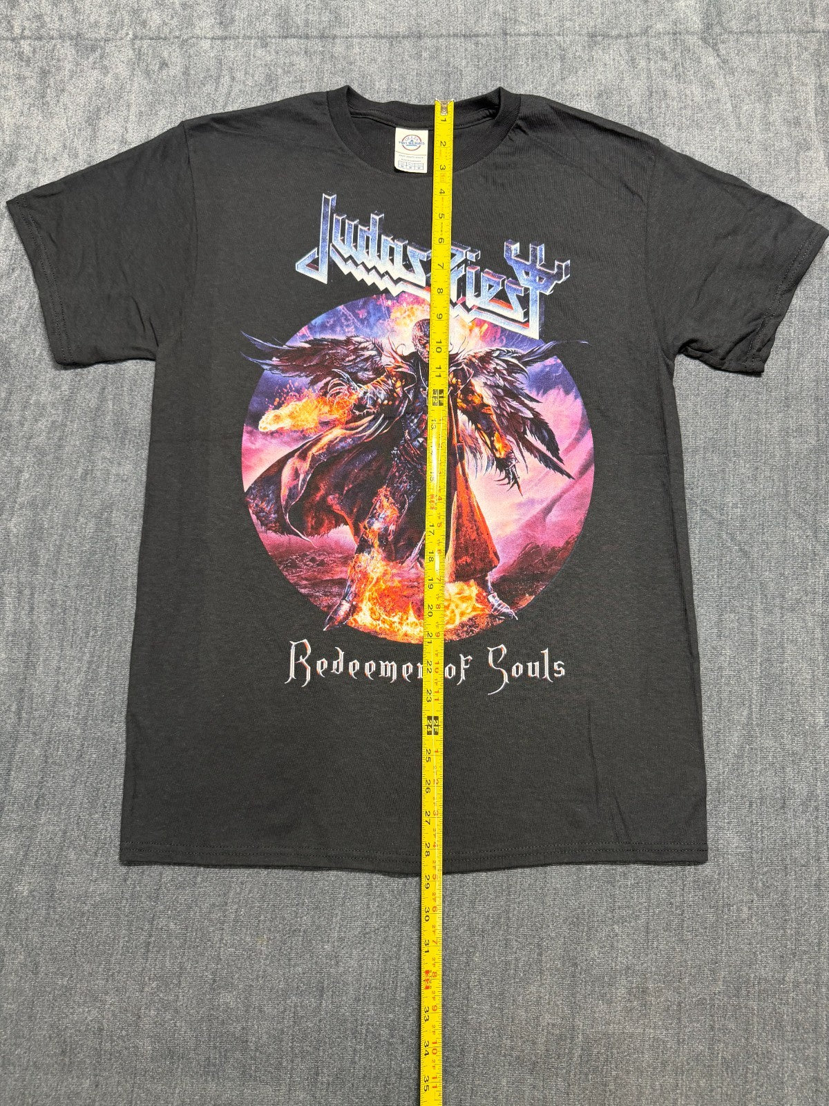 Judas Priest Redeemer of Souls T-Shirt Men's Medium Black Graphic Print Pullover