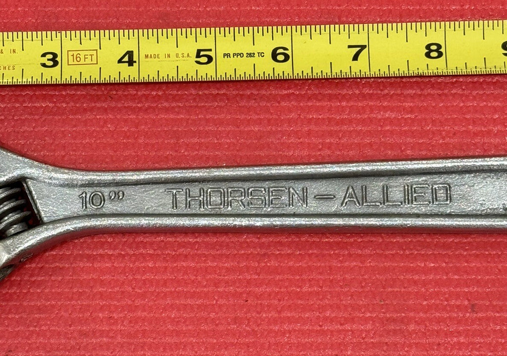 Vintage Thorsen Allied 10” Adjustable Wrench Crescent Forged Alloy Steel Spain