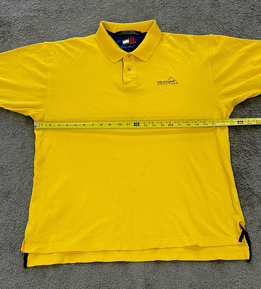 Vintage Tommy Hilfiger athletic gear Yellow Vintage Polo Shirt Men's Size XL