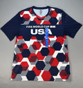2026 FIFA World Cup USA Soccer Jersey L Home Fan Version Hexagon Shirt Official