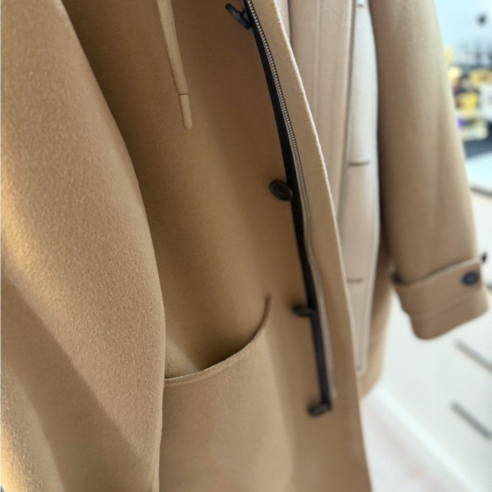 Mackage Men's Beige Hooded Trench Coat