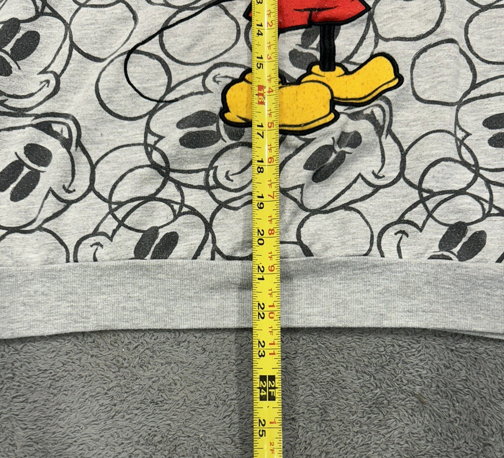 Disney Mickey Mouse Youth Large Gray Mickey Design Pullover Sweater
