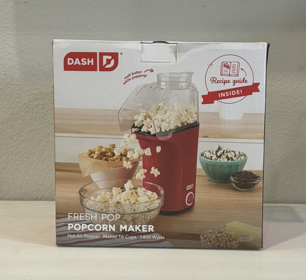 DASH Hot Air Popcorn Popper Maker with Measuring Cup to Portion Popping Corn