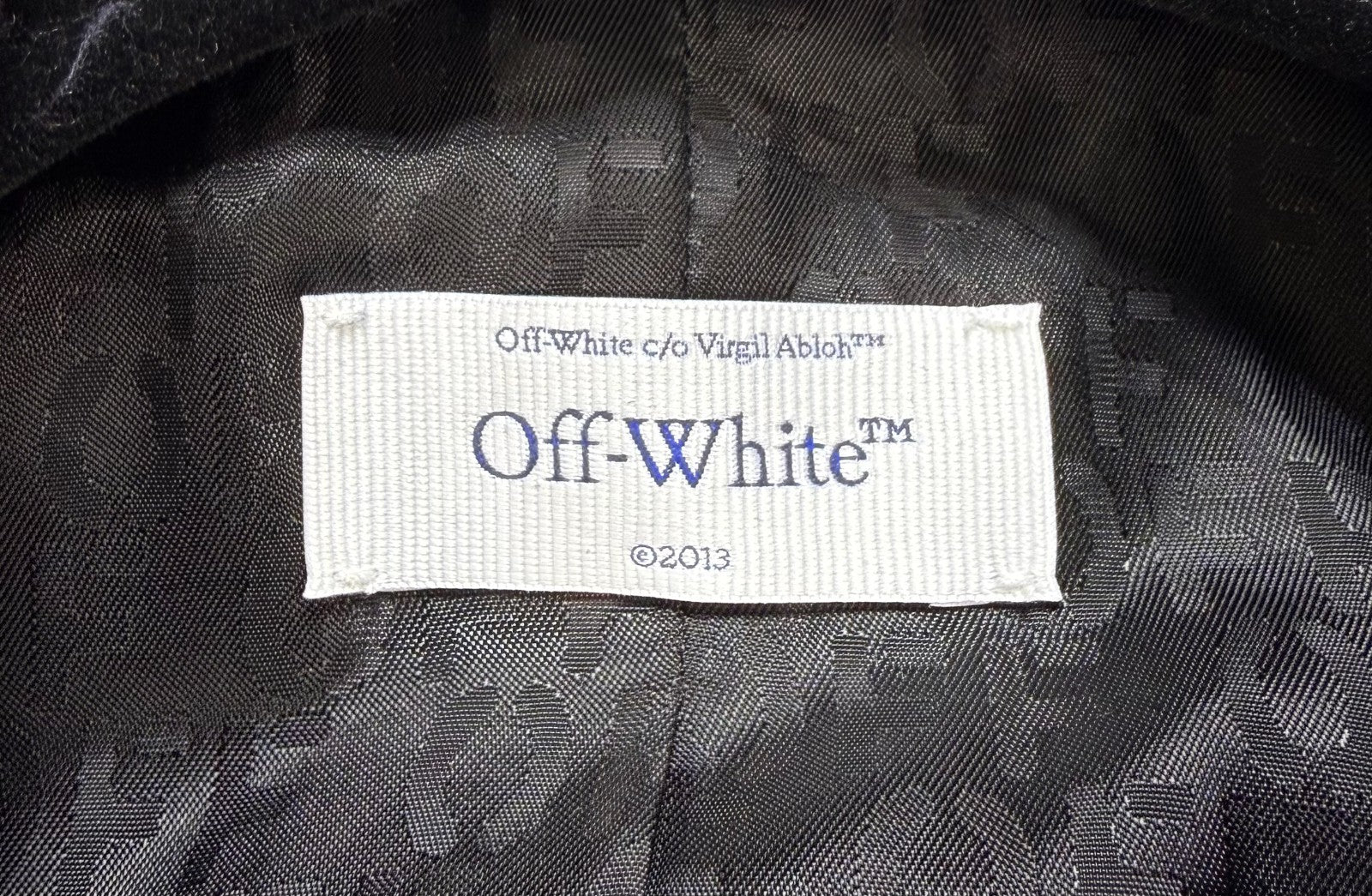 NWT Off-White Crystal Windows Print Blazer Men 50 Blue Black Long Sleeve Office