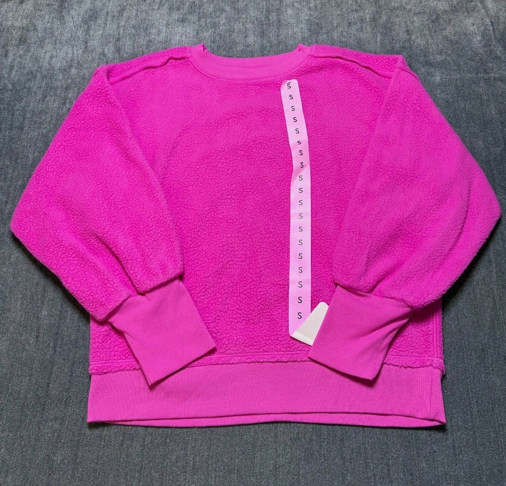 NWT Member's Mark Cozy Crew Neck Sweatshirt Women's Small Purple Casual Pullover