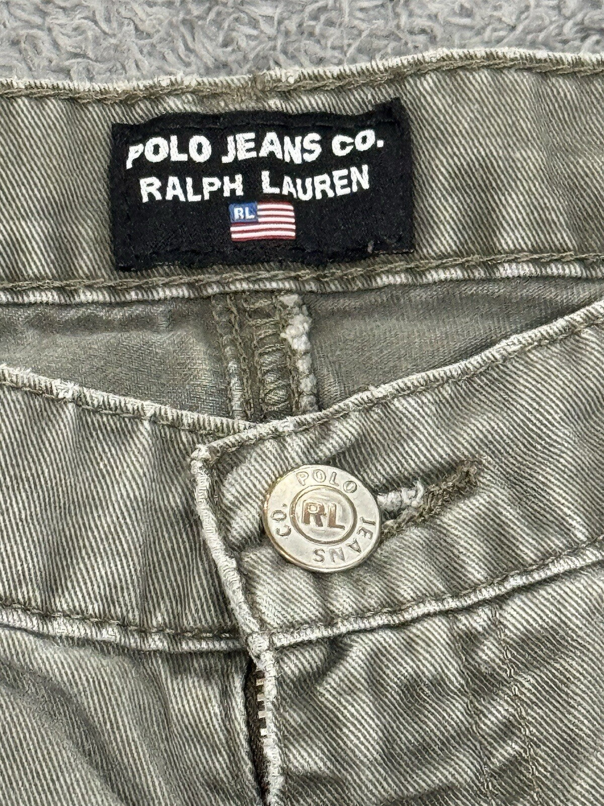Polo Ralph Lauren Womens Size 12 X 31 Saturday Jean Gray Jeans RN67437