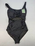 Eomenie 1-Piece Swimsuit Womens Black Tummy Control Slimming Cutout Bathing Suit