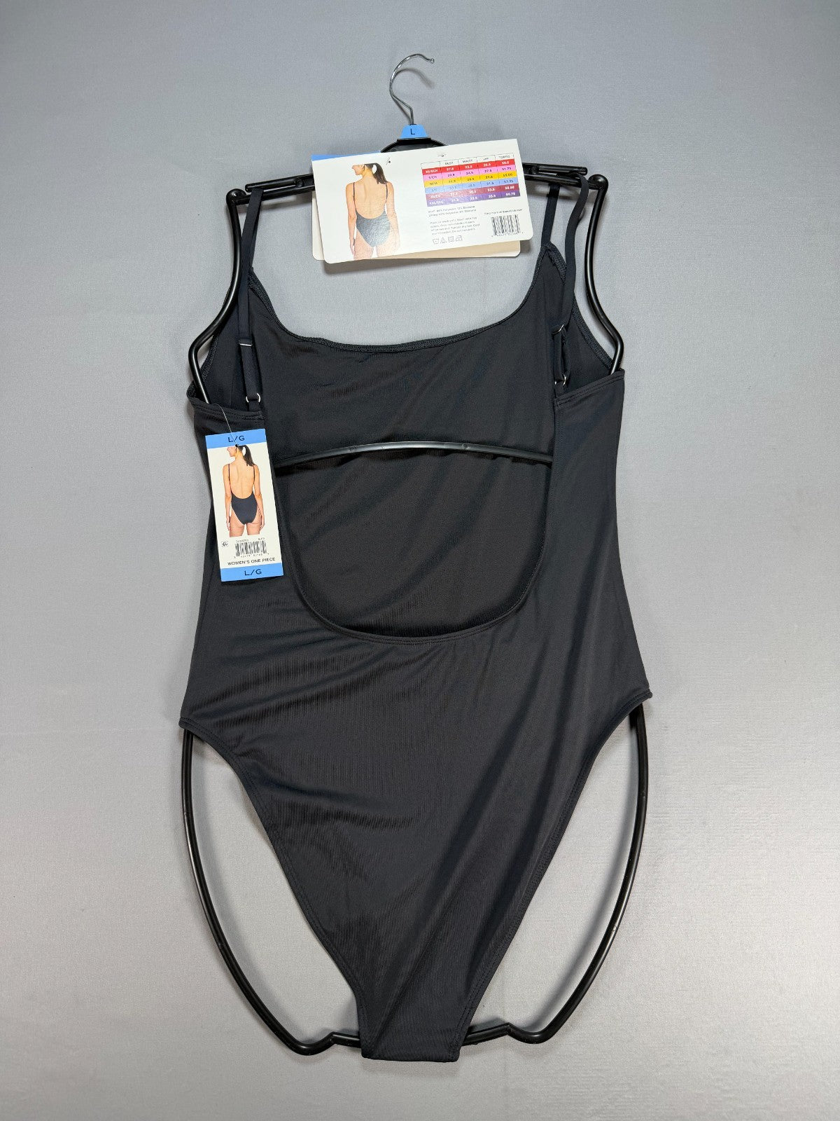 NWT Billabong One-Piece Swimsuit Women's Large Black Sleeveless Stretch Summer