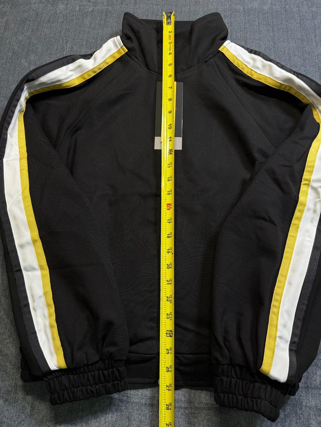 NWT Rhude Traxedo Jacket Men's Large Black Multi Full-Zip Long Sleeve Outdoor