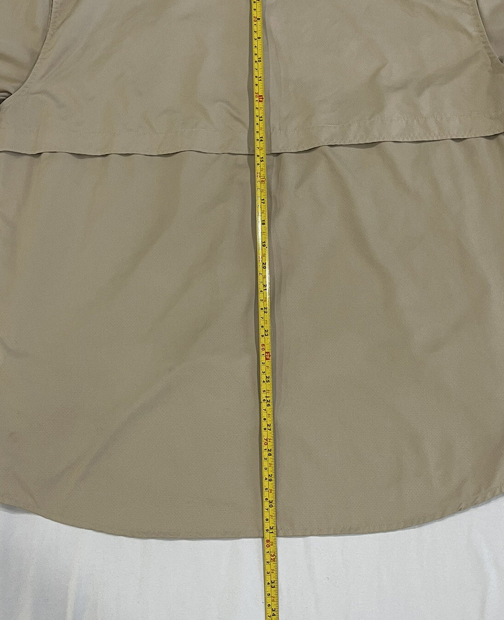 Field & Stream fishing shirt men short sleeve Back Vented Size L Large Khaki B1