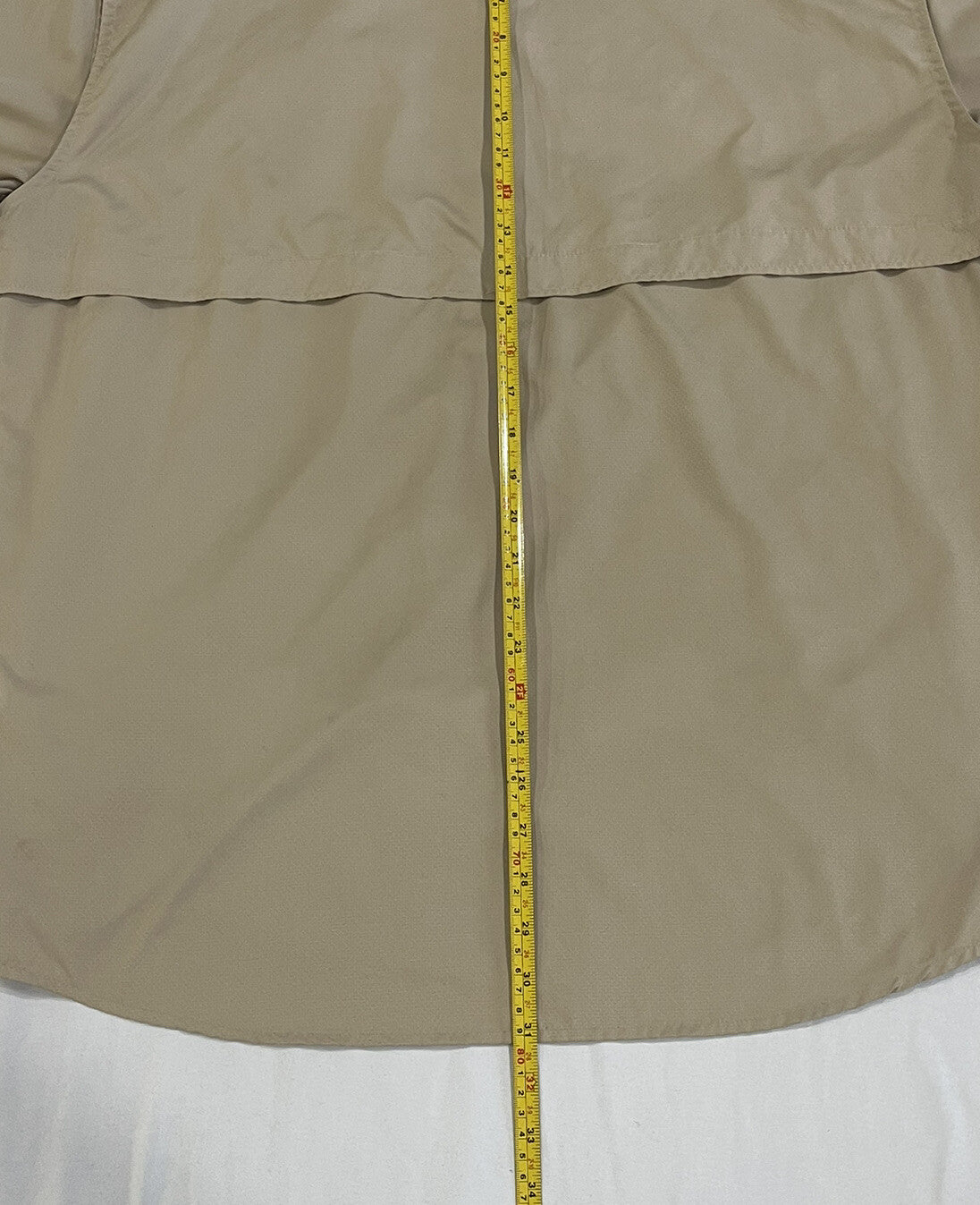 Field & Stream fishing shirt men short sleeve Back Vented Size L Large Khaki B1