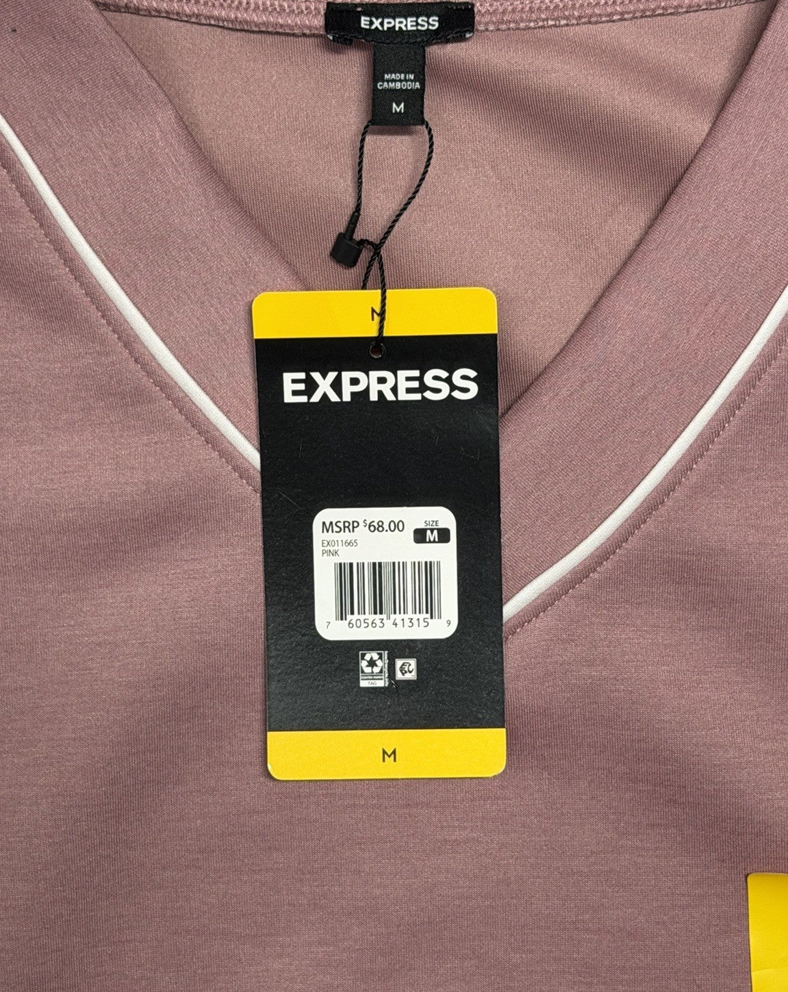 Express V Neck Pullover and Cargo Jogger Set Pink Women's Size Medium | NEW