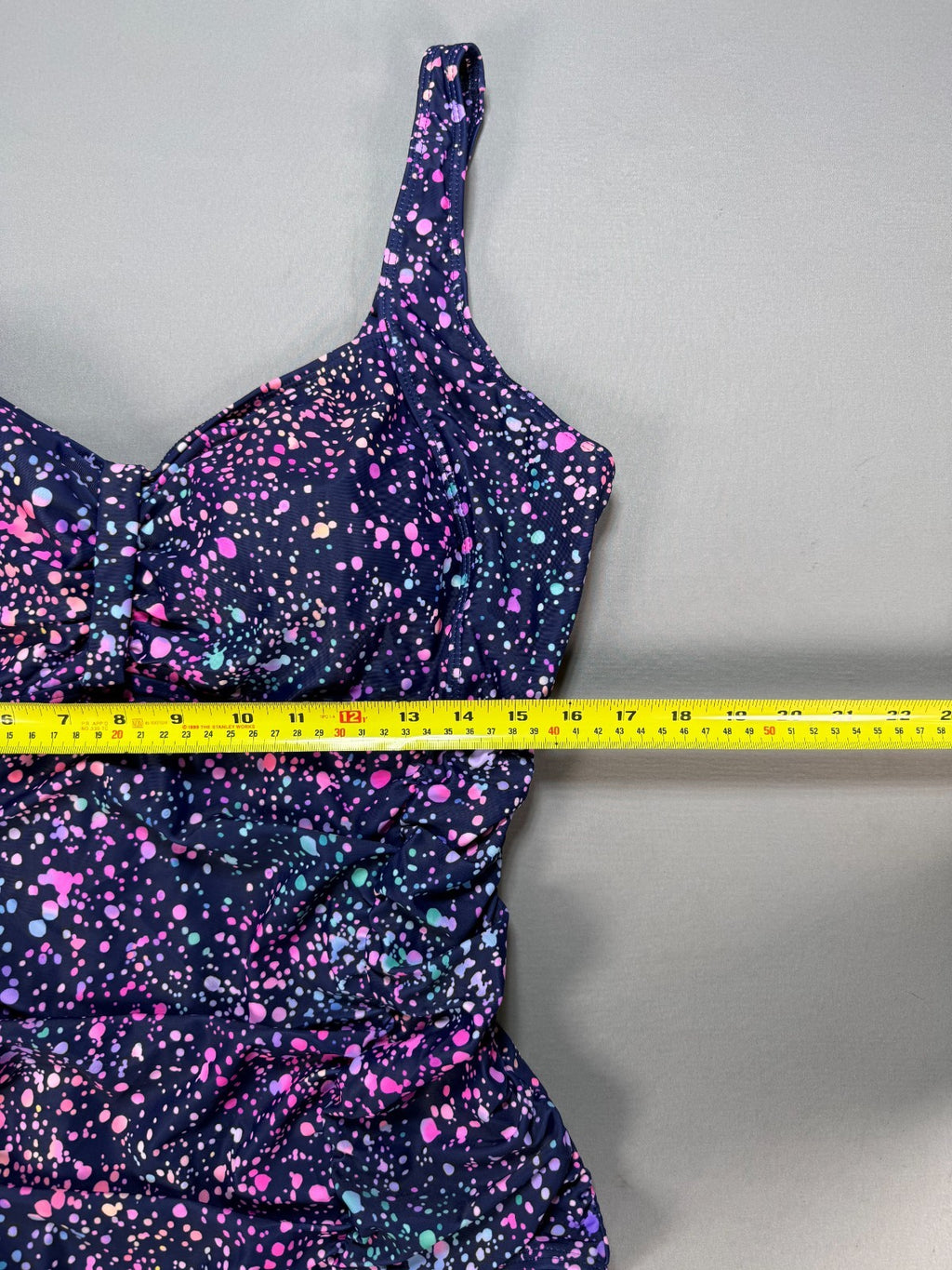 Daci One Piece Swimsuit Tummy Control Bathing Suit Women's 22W Paint Splatter