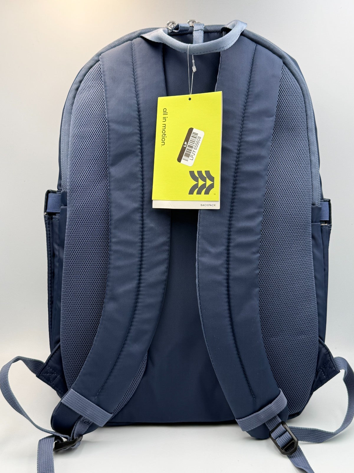 All In Motion 21L Lifestyle Backpack Navy Blue Fits 15-Inch Laptop School Bag
