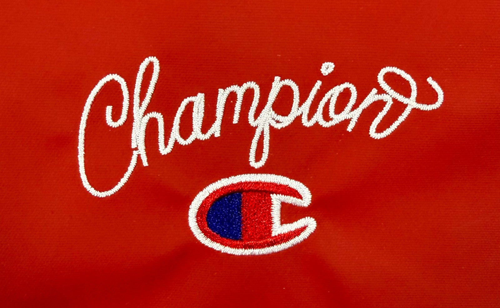 NWT Champion Logo Tote Shoulder Bag Women's Red Purse Gym Travel Zip Pocket