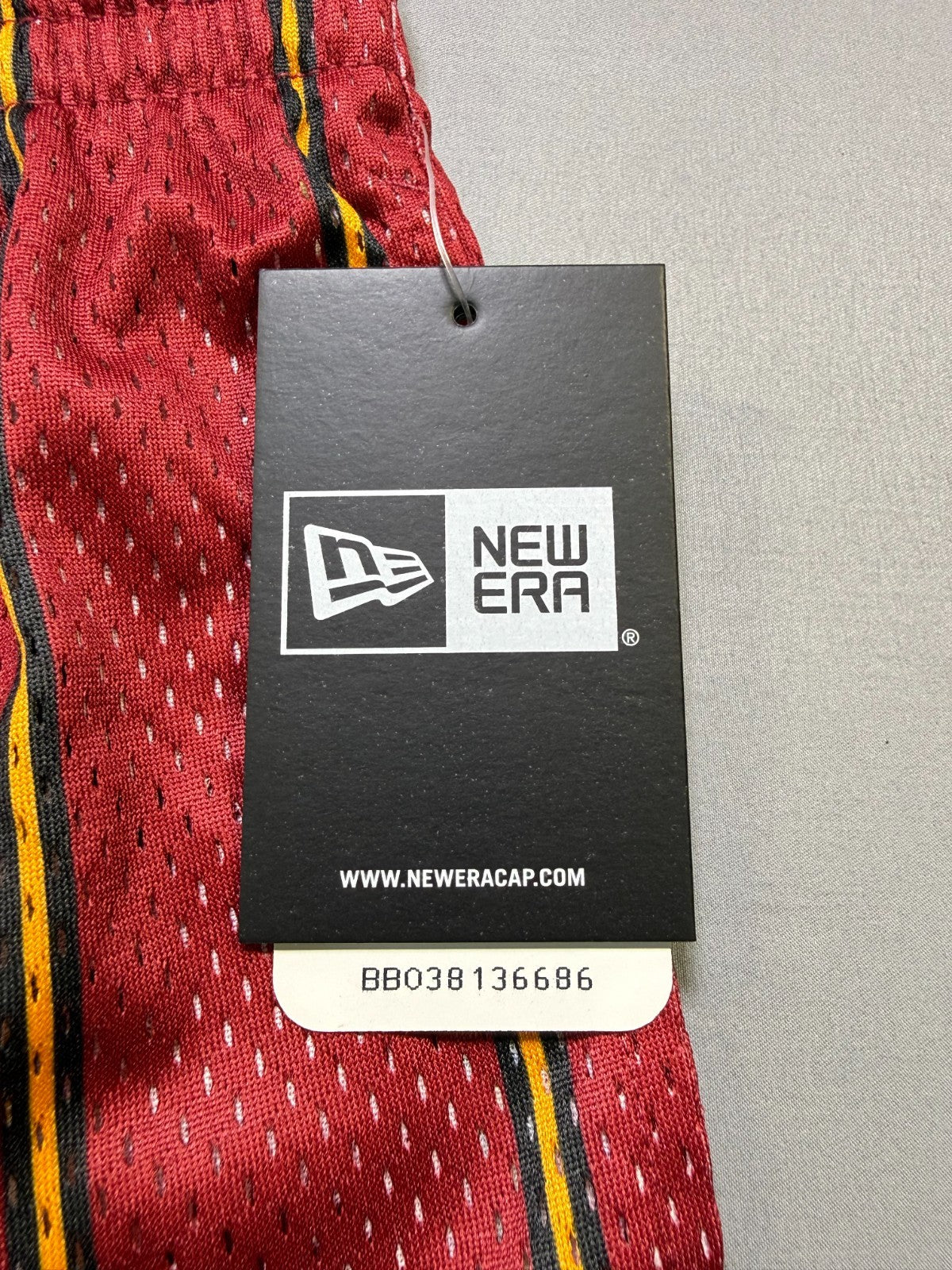 NWT Era X NBA Eric Emanuel Miami Heat Men’s Shorts Medium Red Striped Basketball