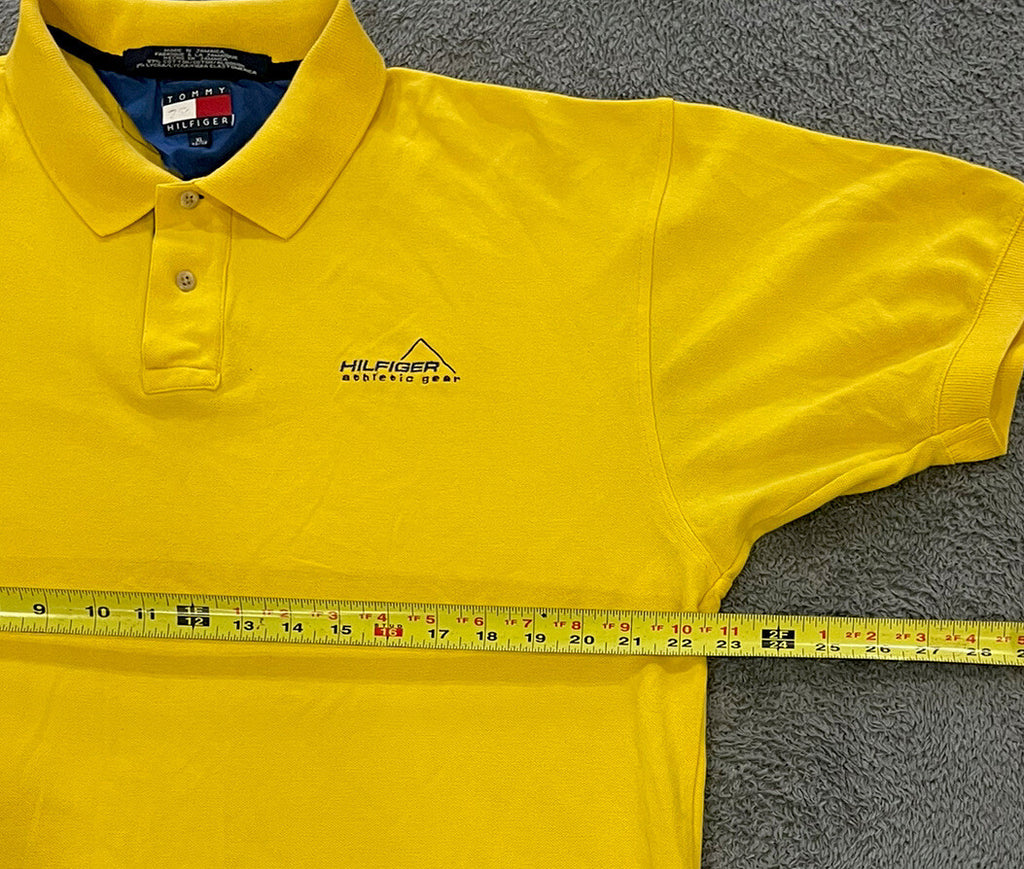 Vintage Tommy Hilfiger athletic gear Yellow Vintage Polo Shirt Men's Size XL