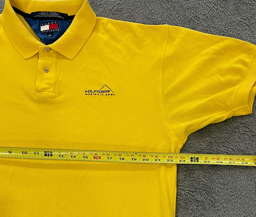 Vintage Tommy Hilfiger athletic gear Yellow Vintage Polo Shirt Men's Size XL