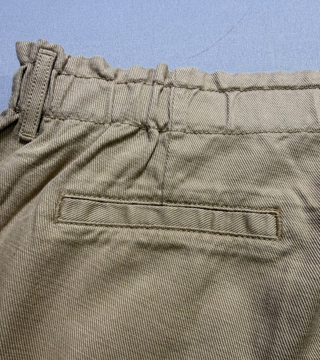 Gap Relaxed Fit Straight Leg Easy Twill Pant Women's XL Beige Flat Front Preppy