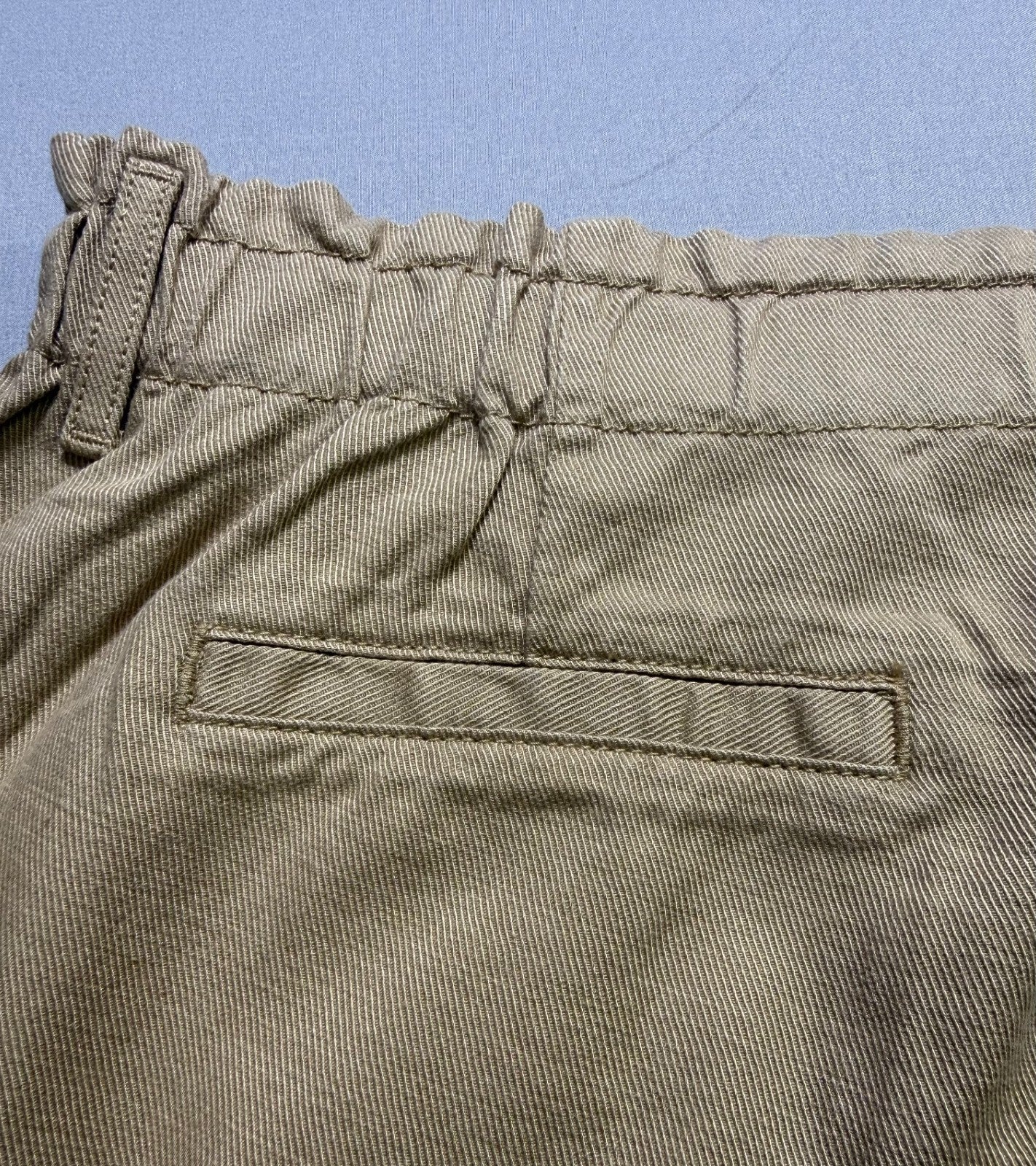 Gap Relaxed Fit Straight Leg Easy Twill Pant Women's XL Beige Flat Front Preppy